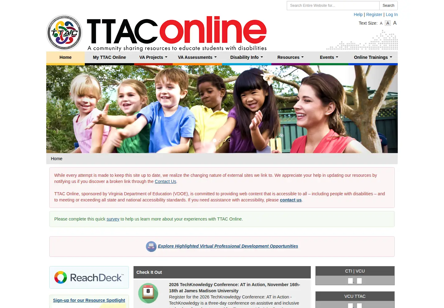 Screenshot of ttaconline.org