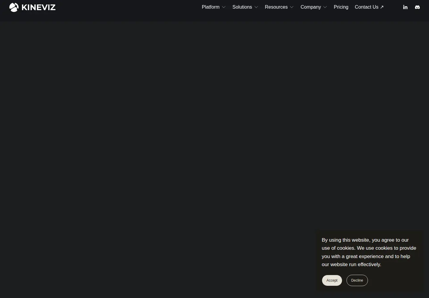 Screenshot of kineviz.com