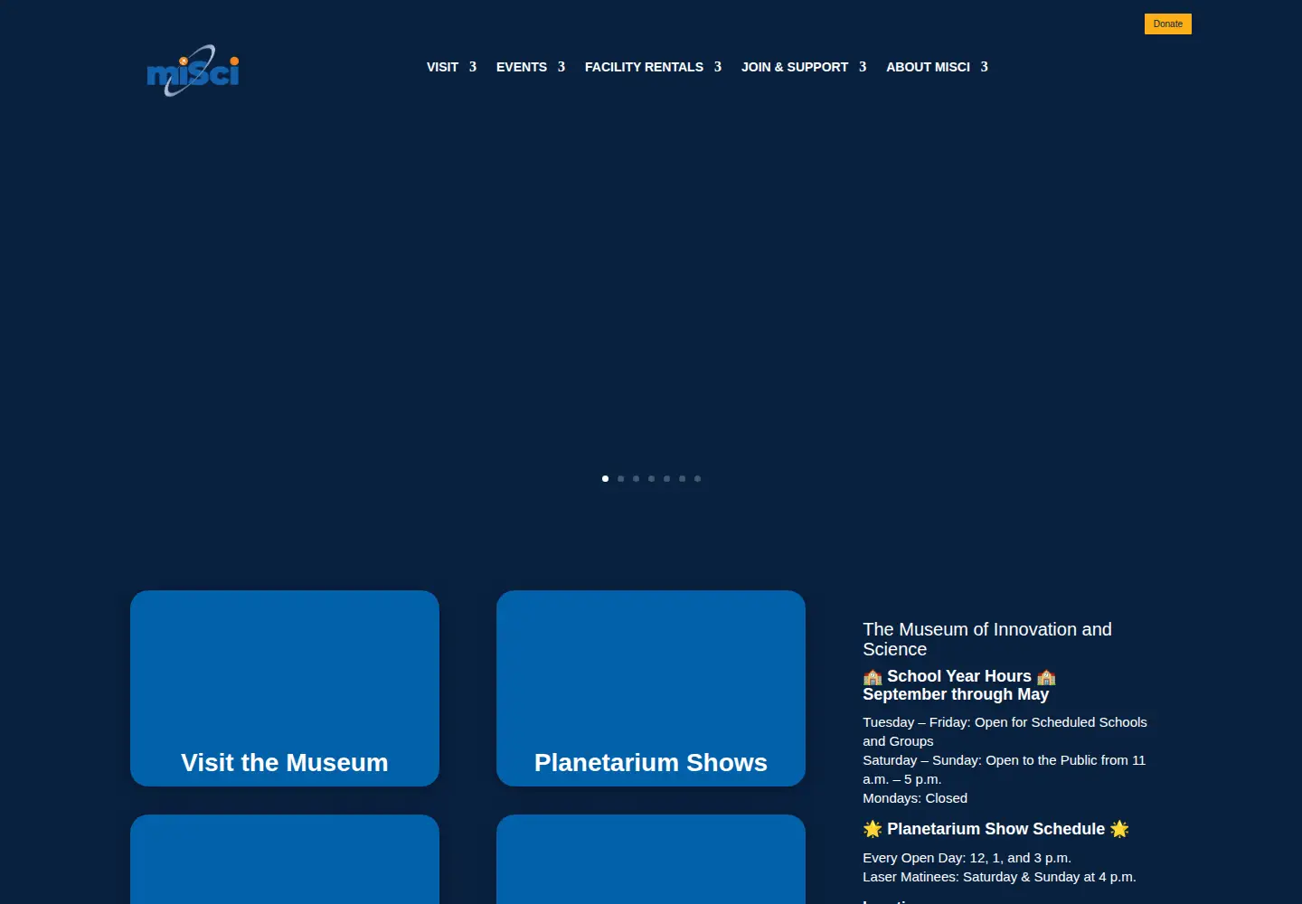 Screenshot of misci.org