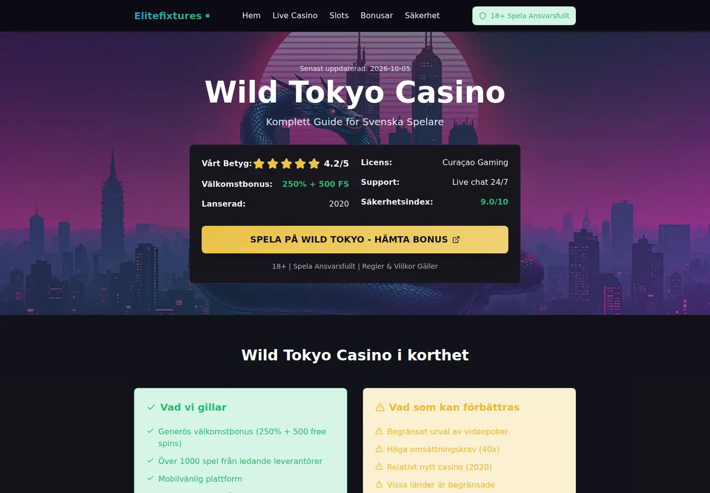 Screenshot of elitefixtures.com