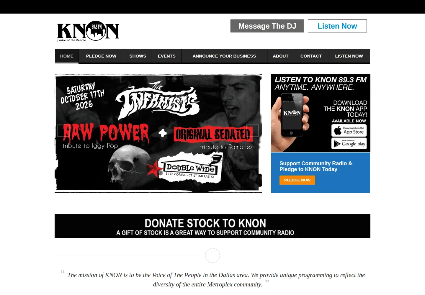 Screenshot of knon.org