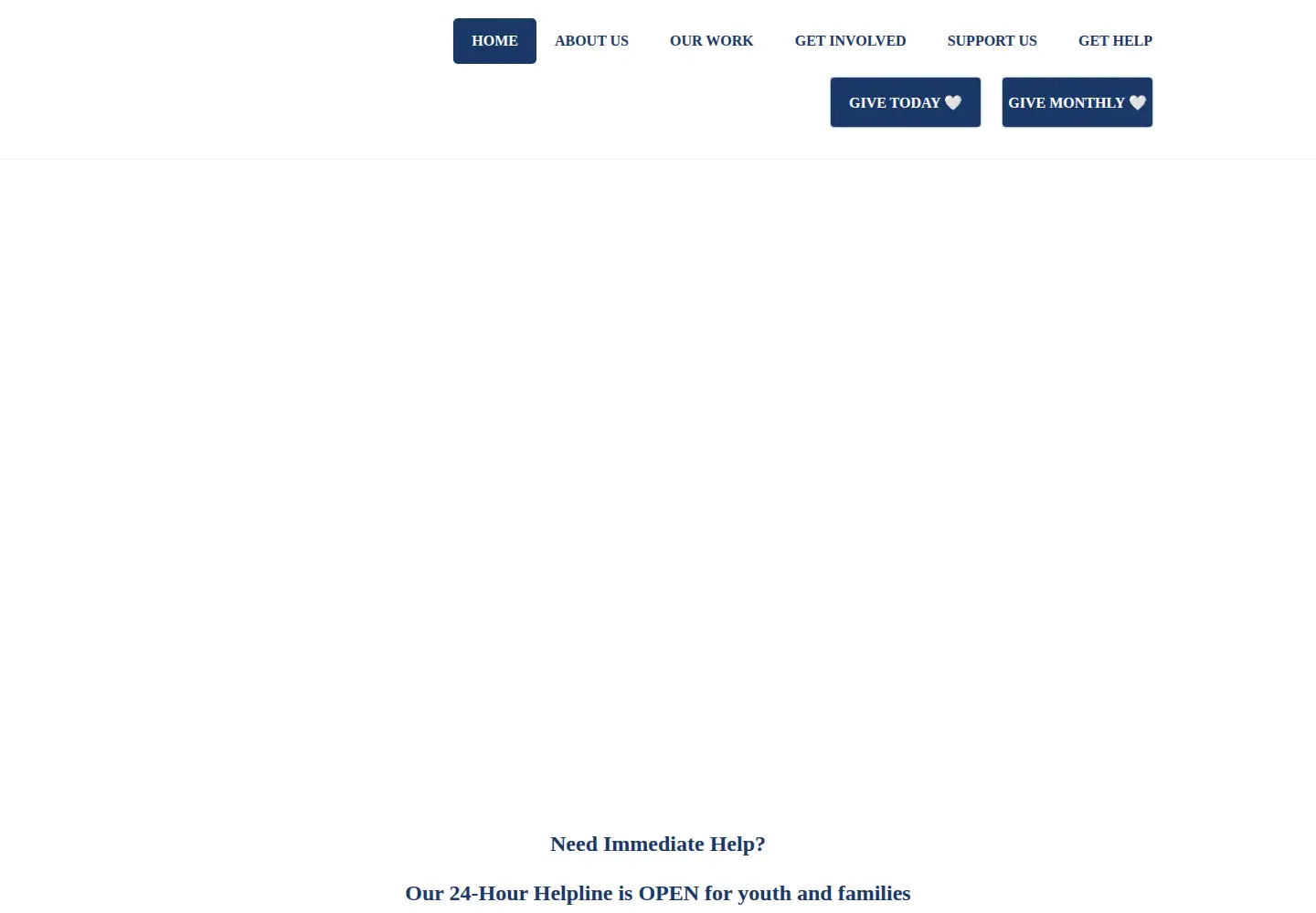 Screenshot of casayouthshelter.org