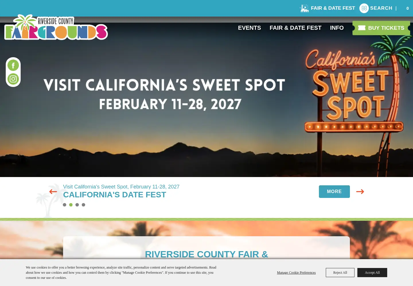 Captured homepage of datefest.org in the current scan