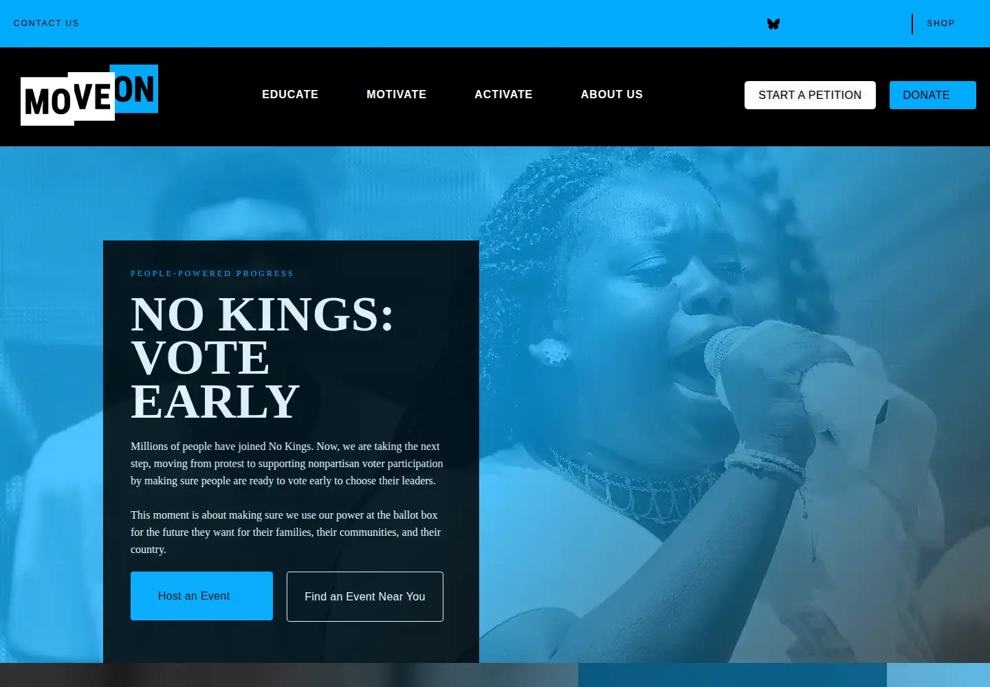 Screenshot of moveon.org