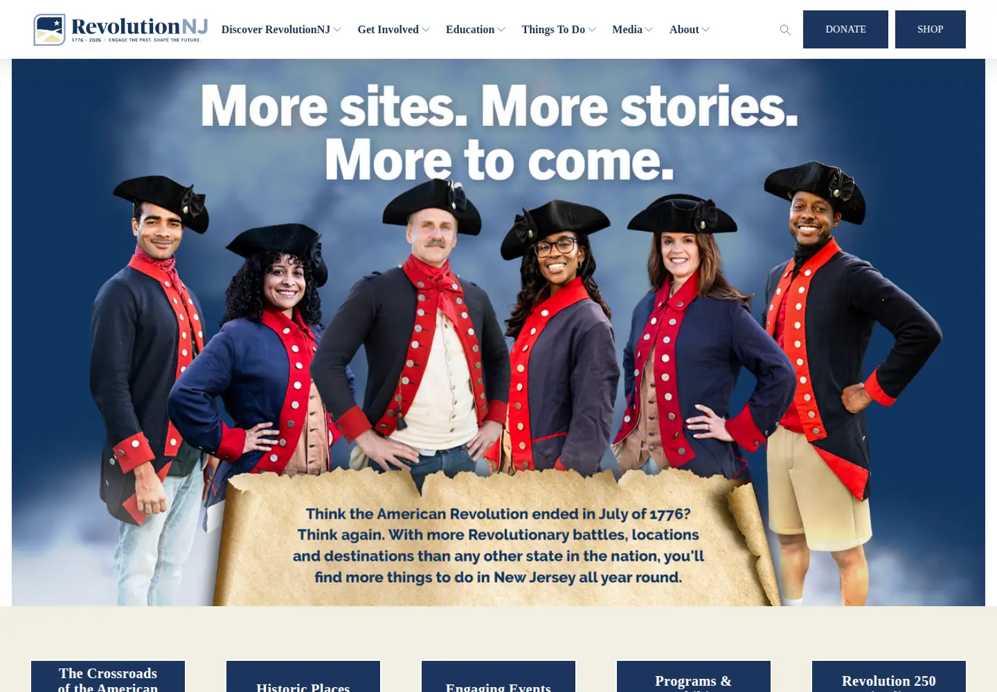 Captured homepage of revnj.org in the current scan