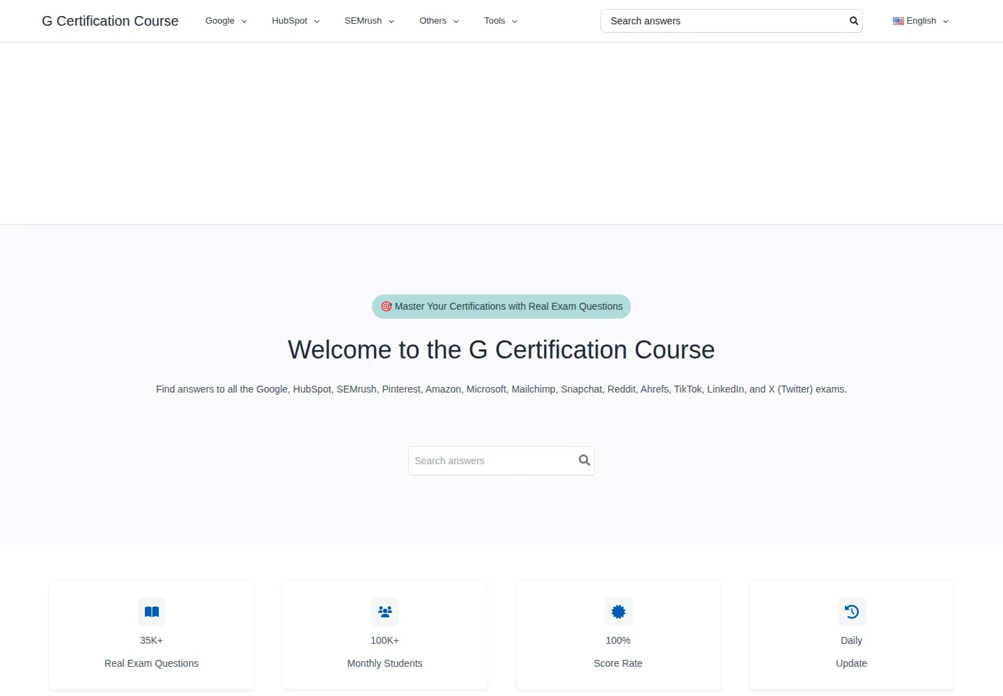 Screenshot of gcertificationcourse.com