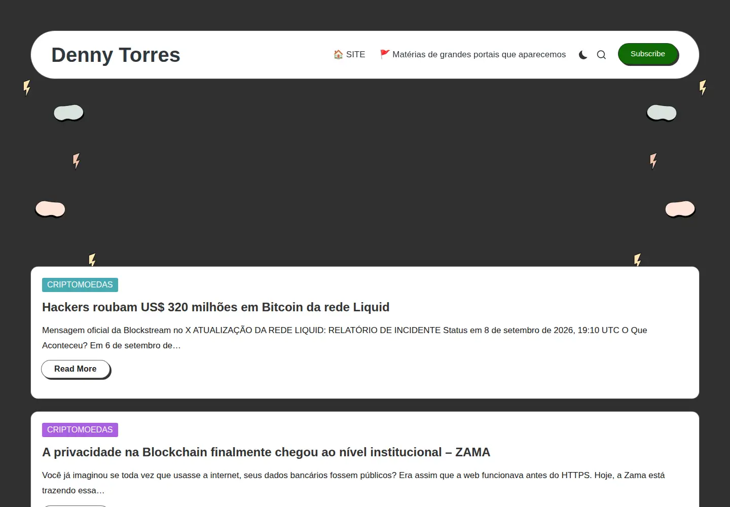 Screenshot of dennytorres.com