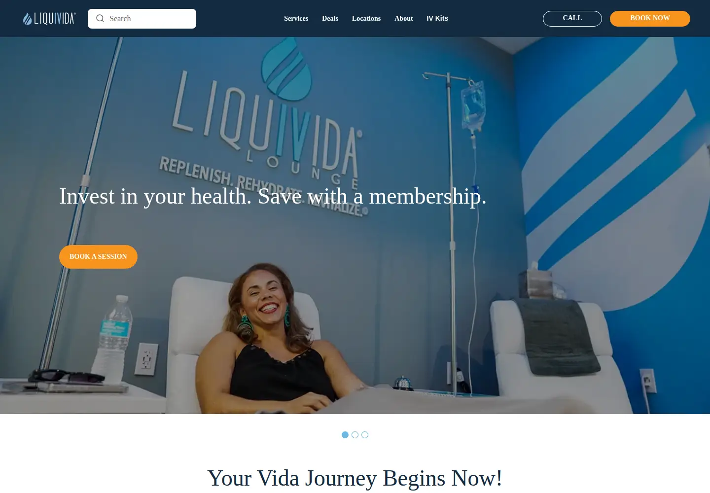 Screenshot of liquivida.com