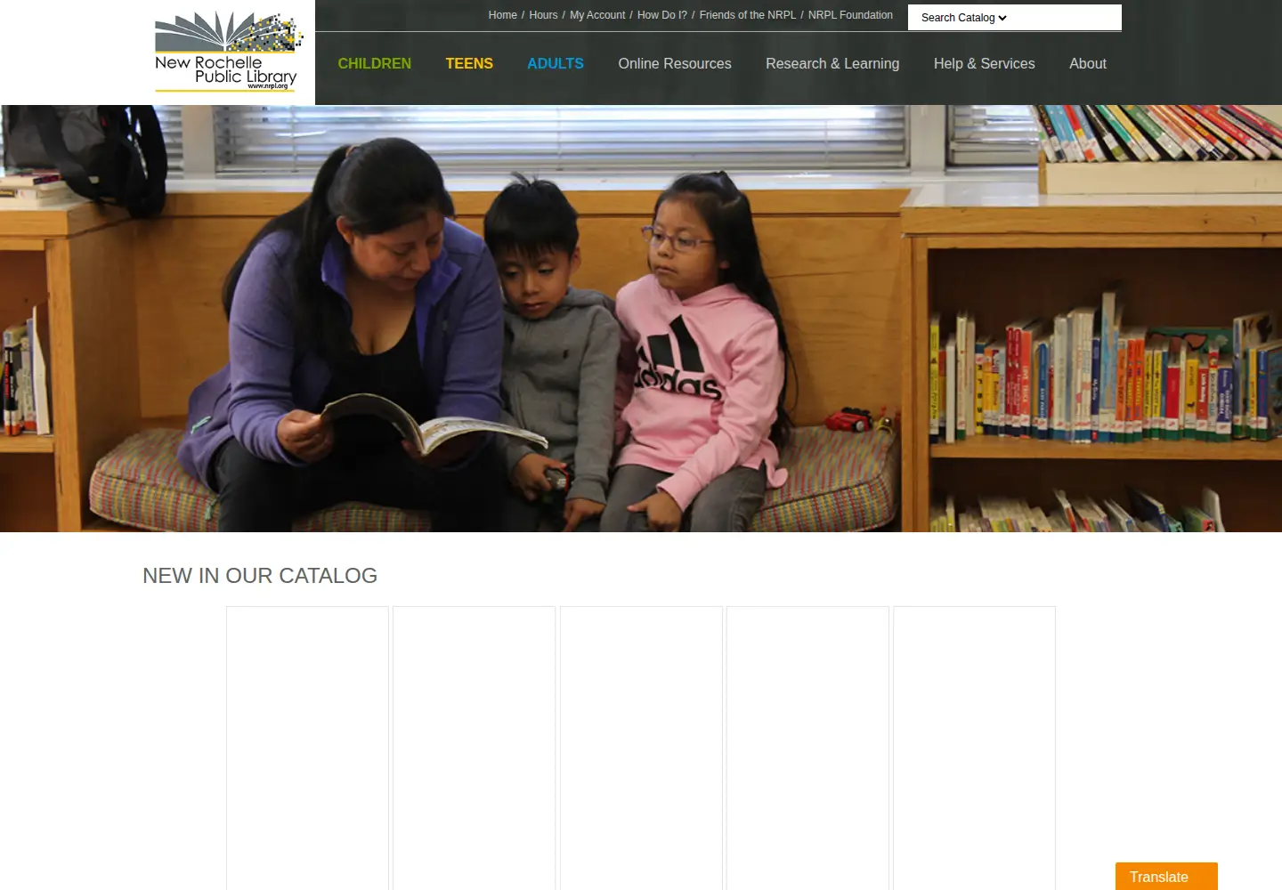 Captured homepage of nrpl.org in the current scan