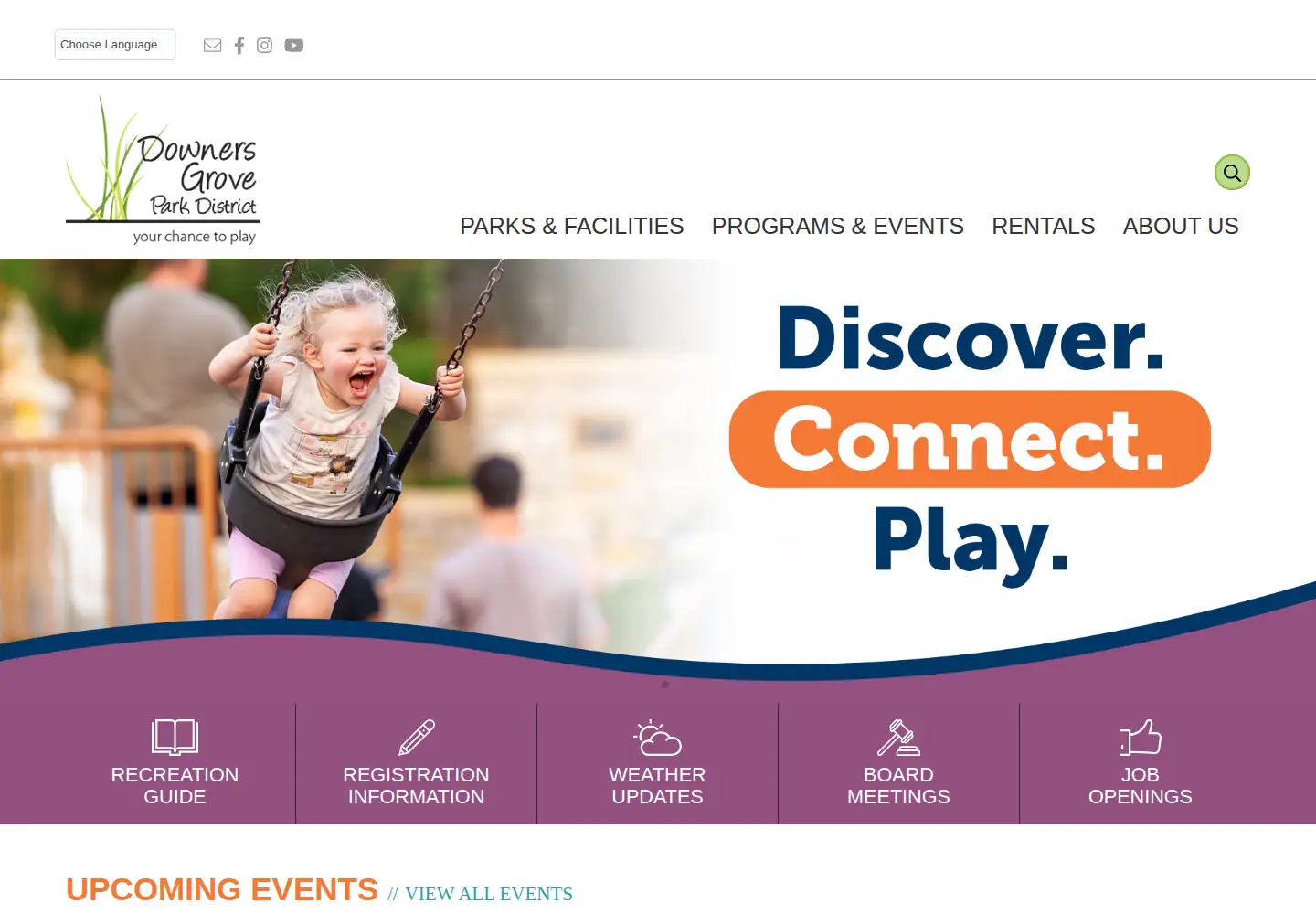 Screenshot of dgparks.org