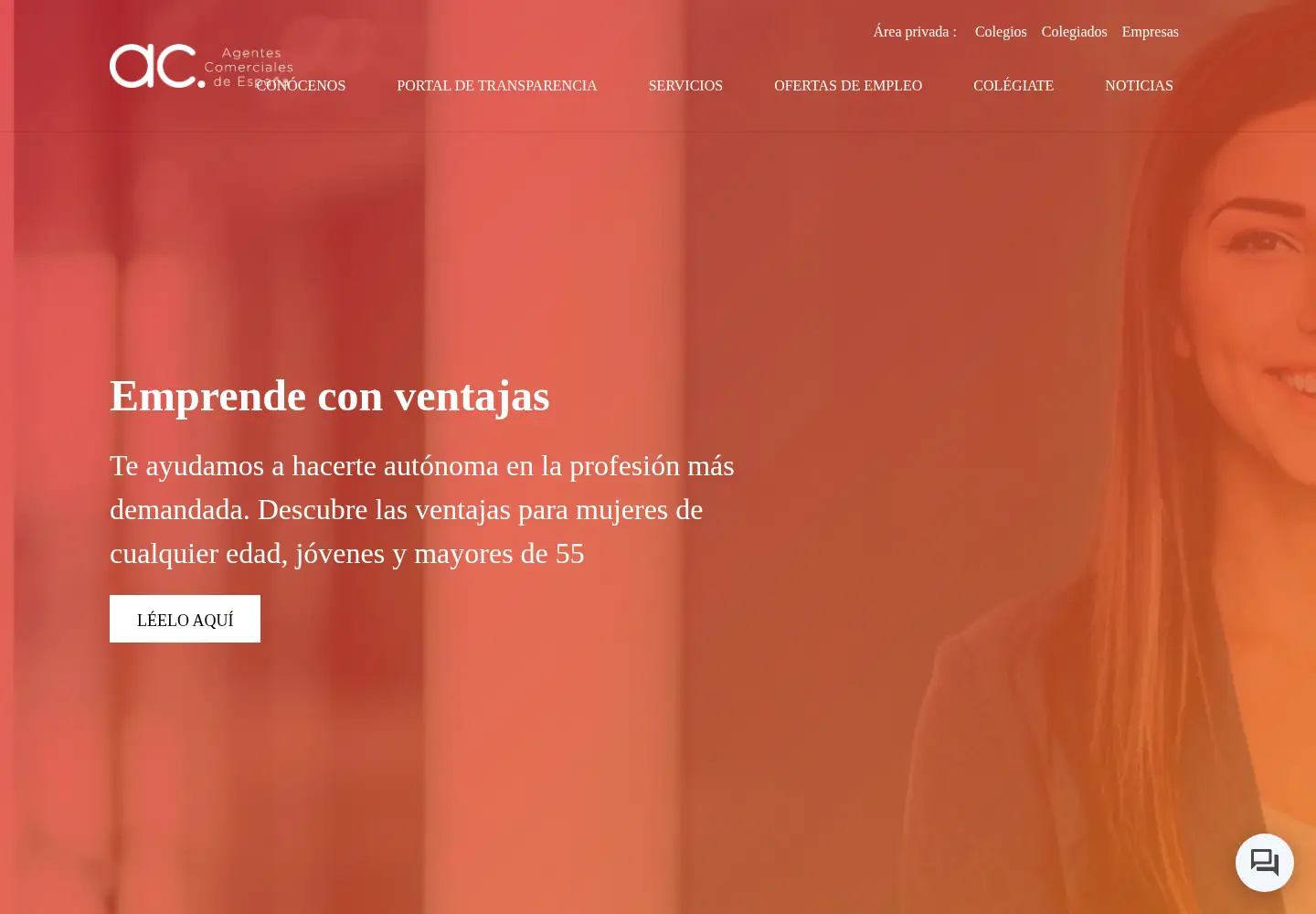 Captured homepage of cgac.es in the current scan