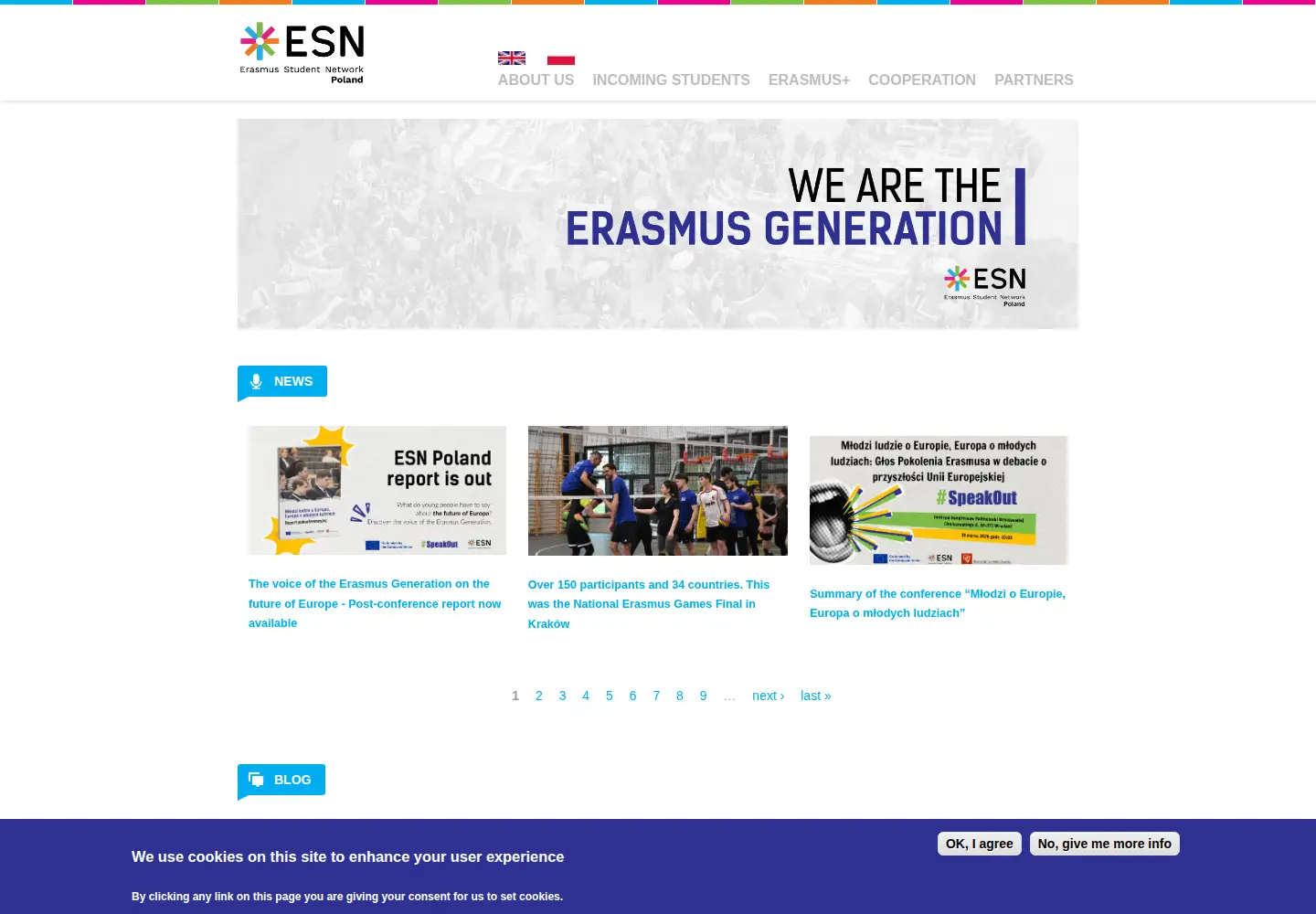 Screenshot of esn.pl