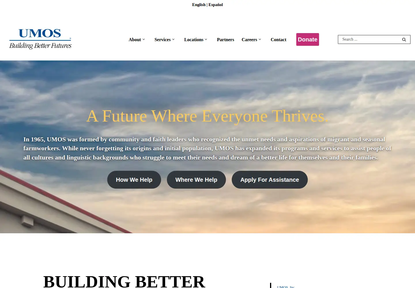 Screenshot of umos.org