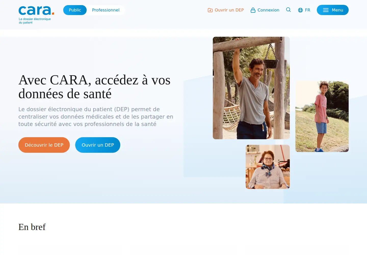 Screenshot of cara.ch