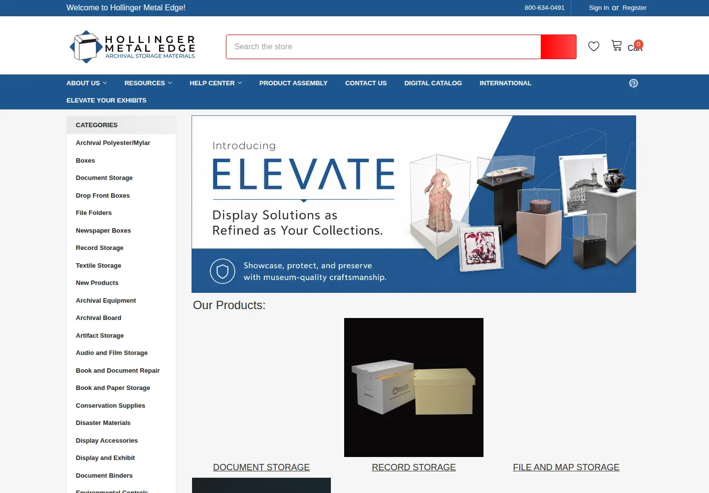 Screenshot of hollingermetaledge.com
