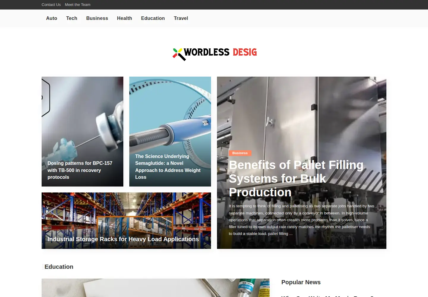 Captured homepage of wordlessdesign.com in the current scan