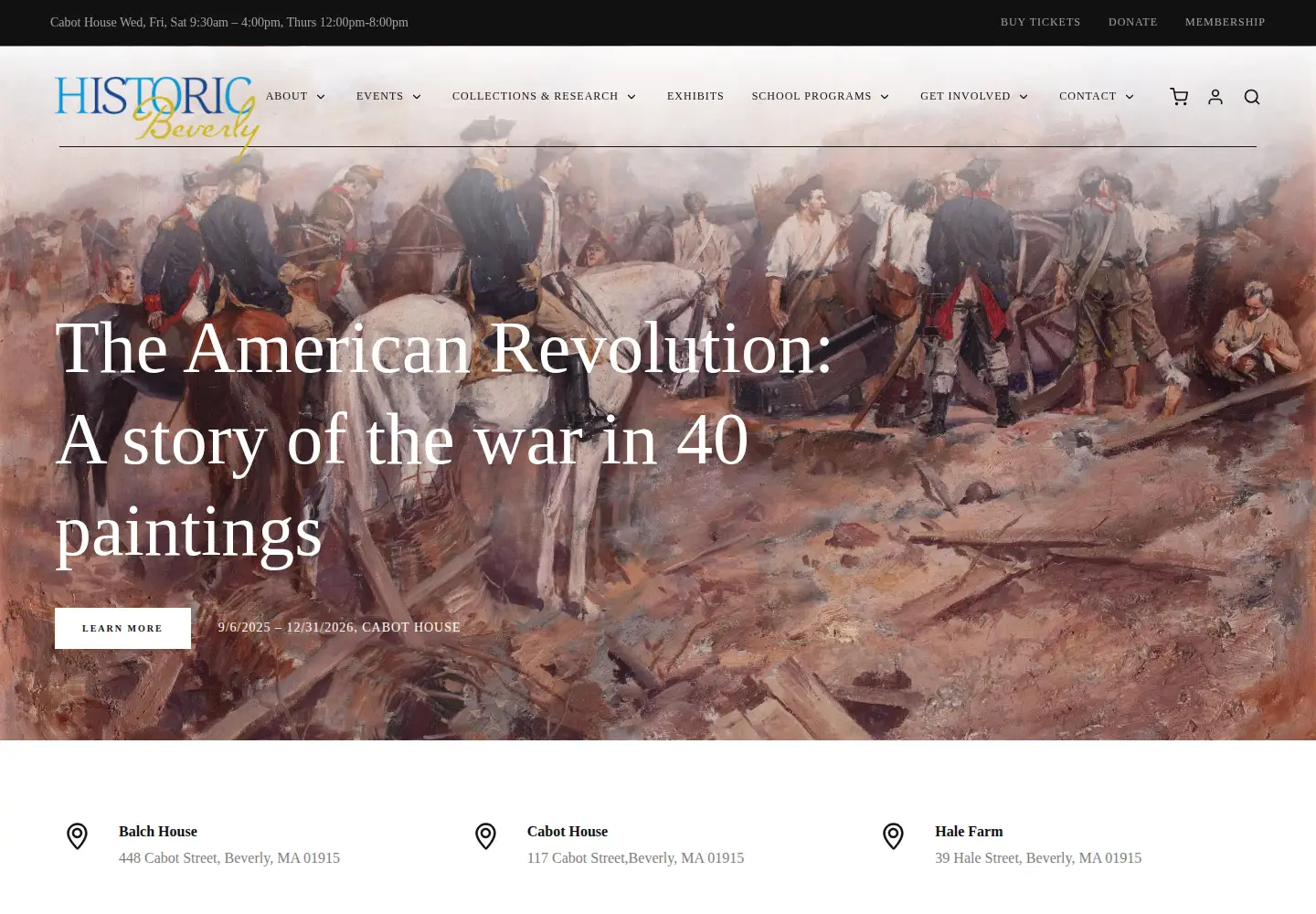 Screenshot of historicbeverly.net