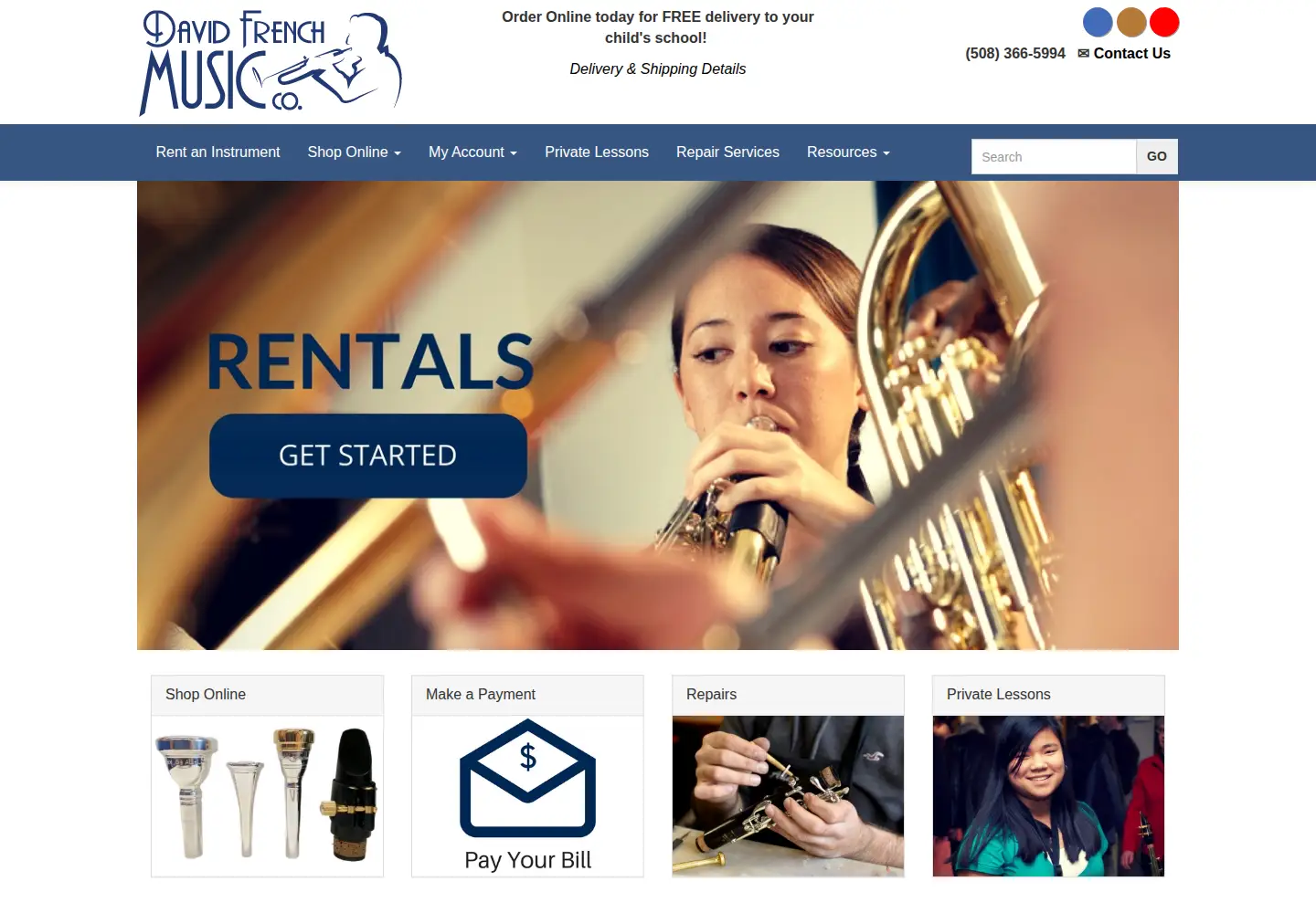 Screenshot of davidfrenchmusic.com
