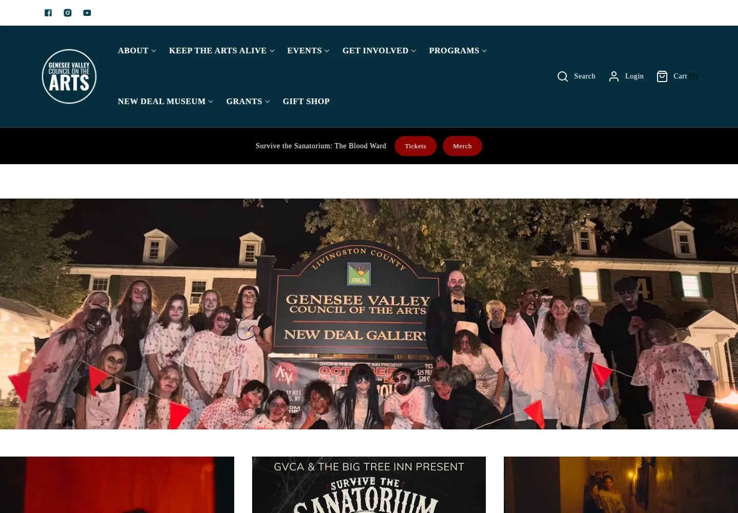 Screenshot of gvartscouncil.org