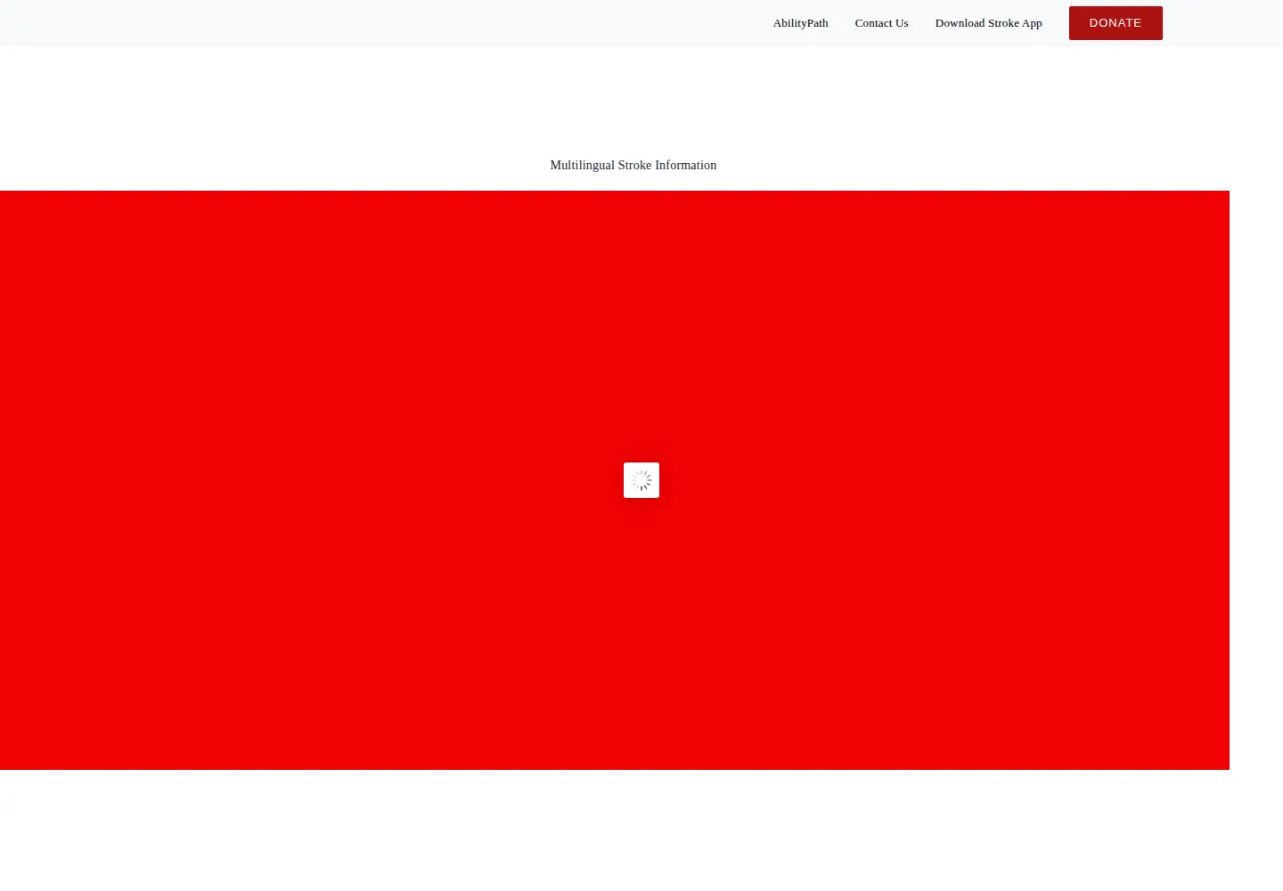 Screenshot of strokeinfo.org