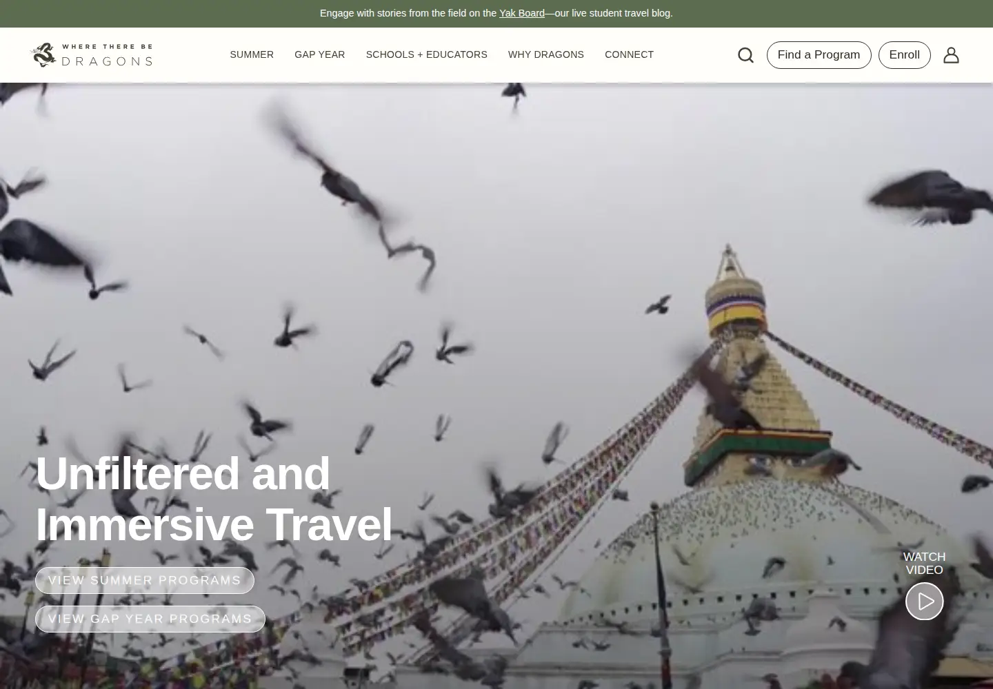 Screenshot of wheretherebedragons.com