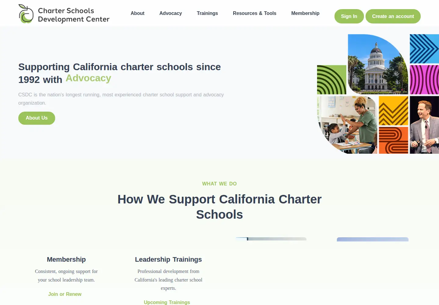 Screenshot of chartercenter.org