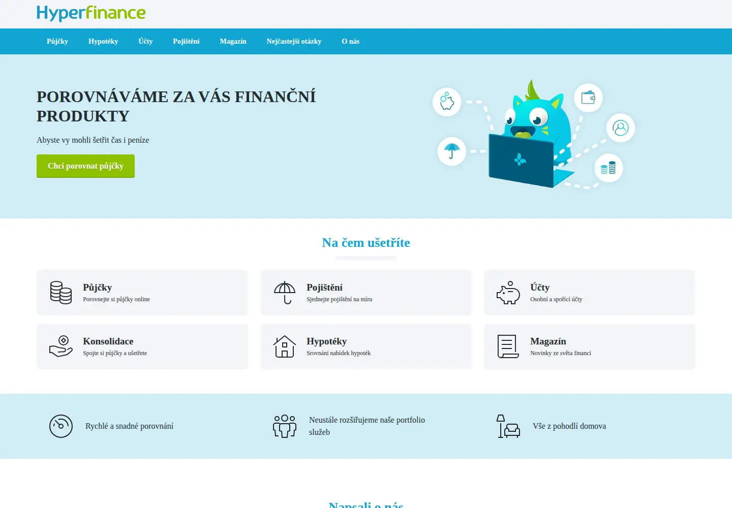 Screenshot of hyperfinance.cz