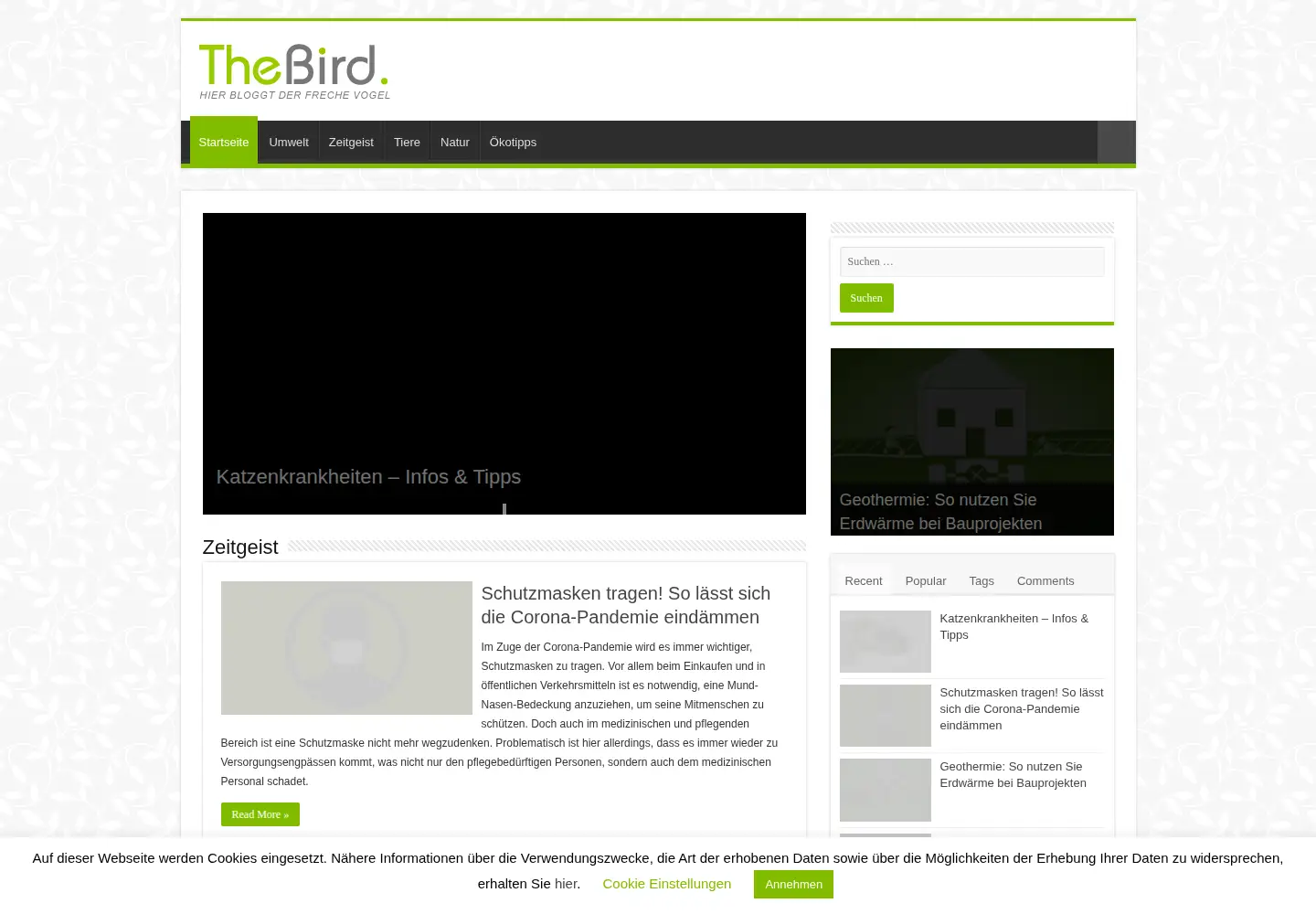 Screenshot of thebird.org