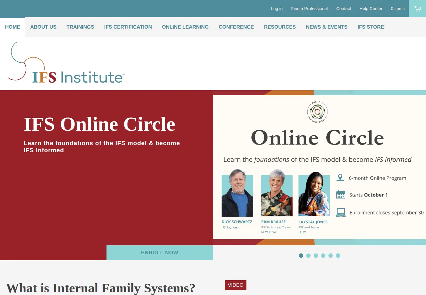Screenshot of selfleadership.org