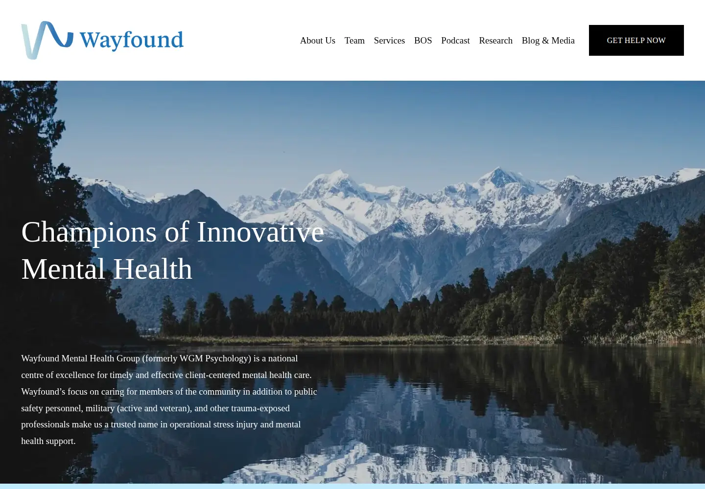 Screenshot of wayfound.ca