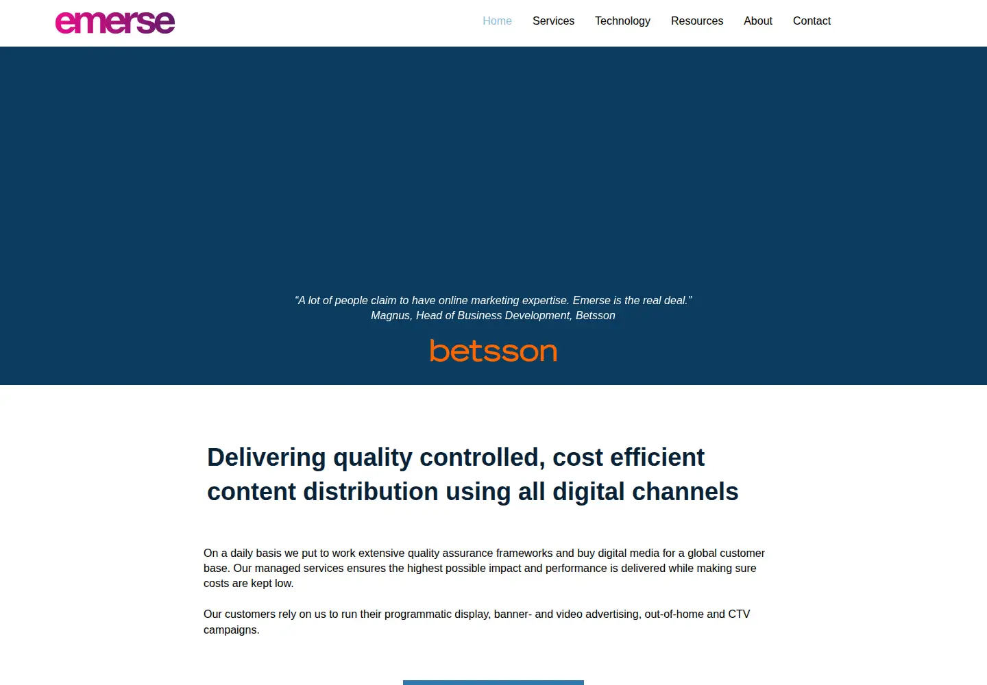 Screenshot of emerse.com