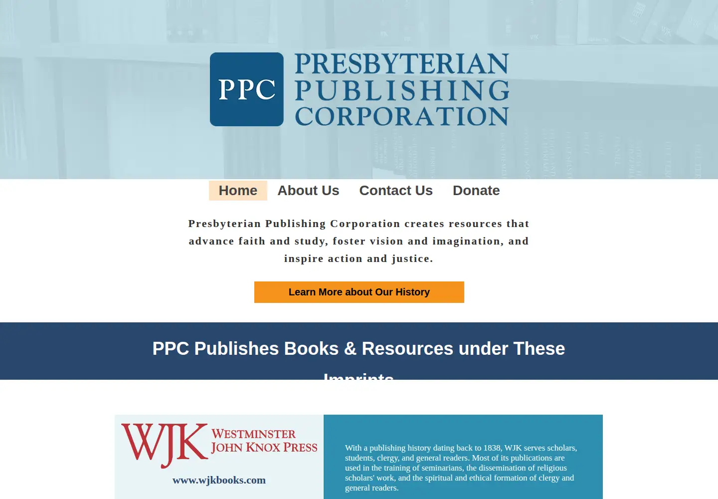 Captured homepage of ppcbooks.com in the current scan
