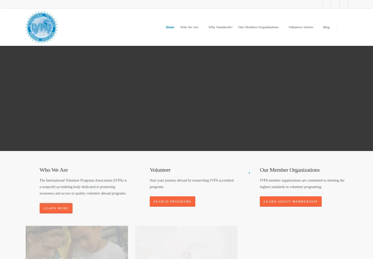 Screenshot of volunteerinternational.org
