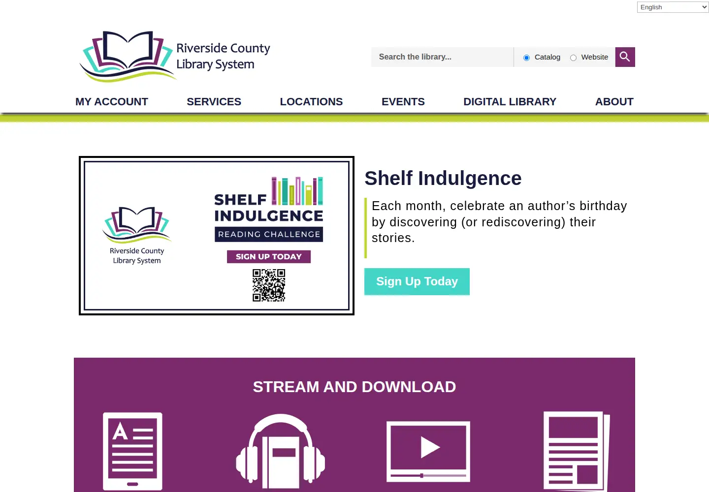 Captured homepage of rivlib.net in the current scan