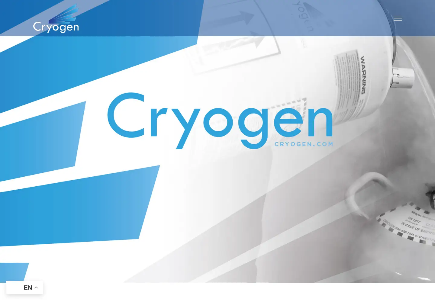 Screenshot of cryogen.com