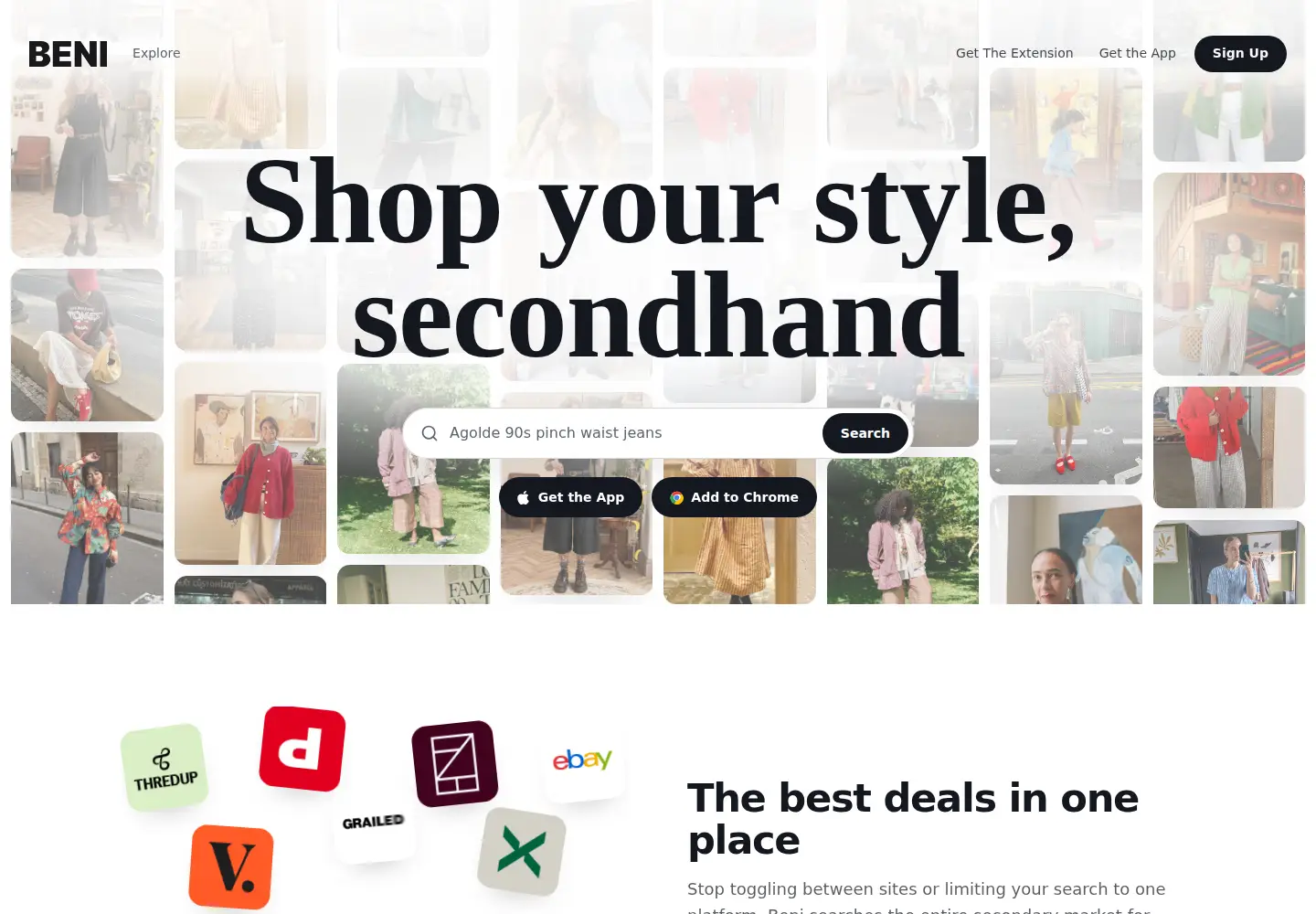 Screenshot of joinbeni.com