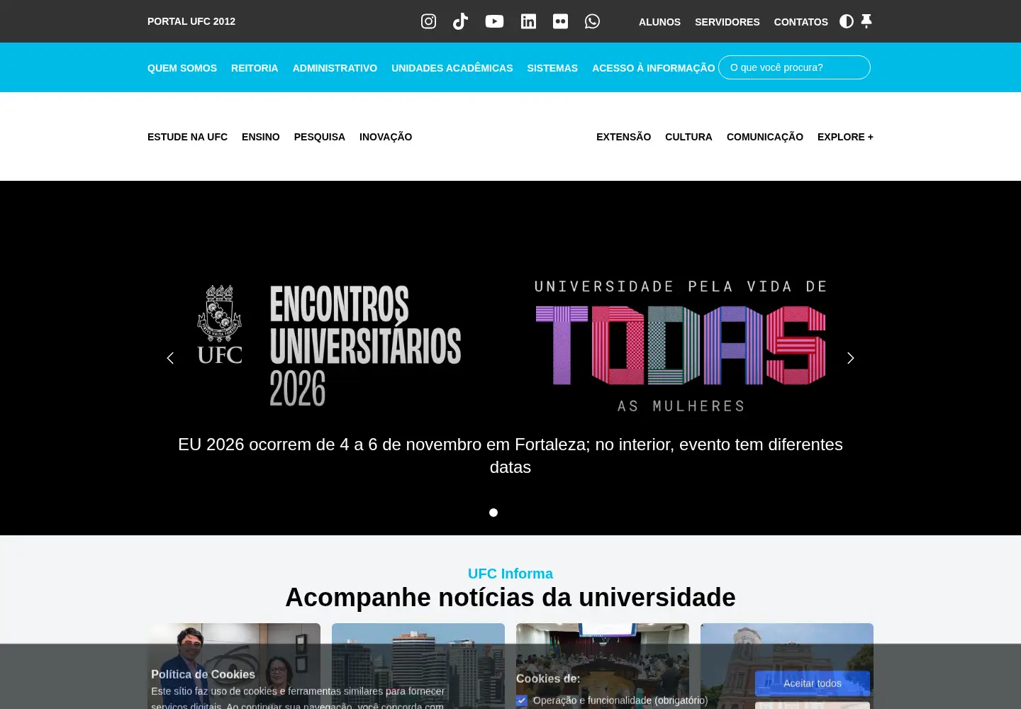 Screenshot of ufc.br