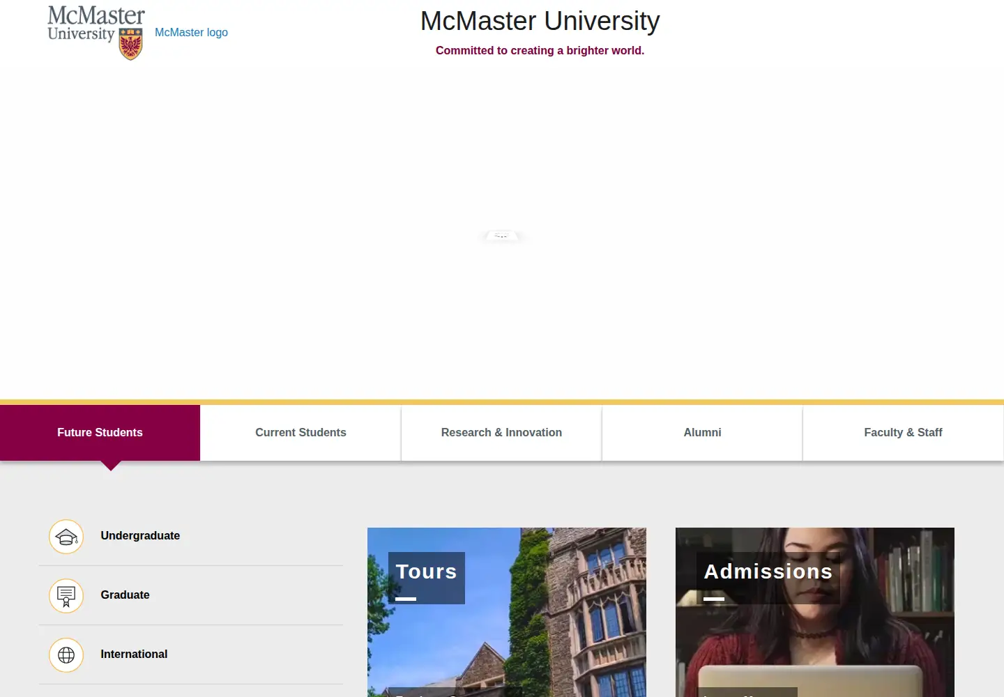Screenshot of mcmaster.ca