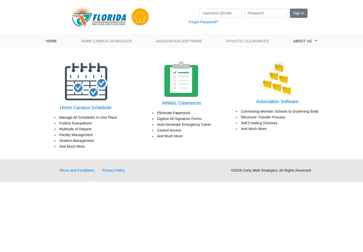 Screenshot of fhsaahome.org