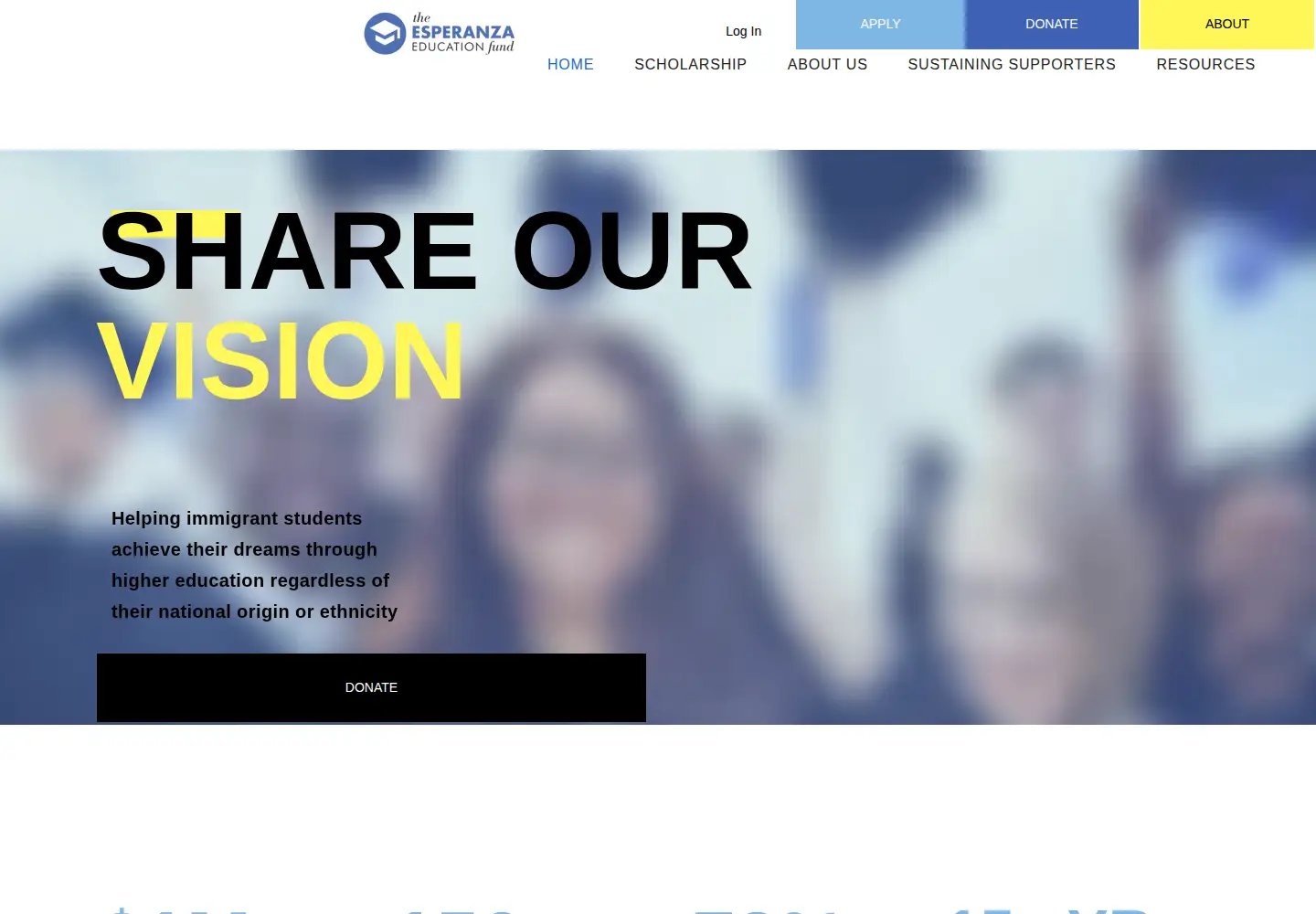 Screenshot of esperanzafund.org