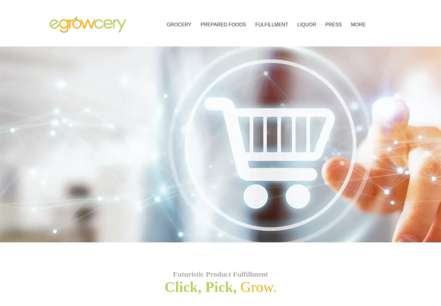 Captured homepage of egrowcery.com in the current scan