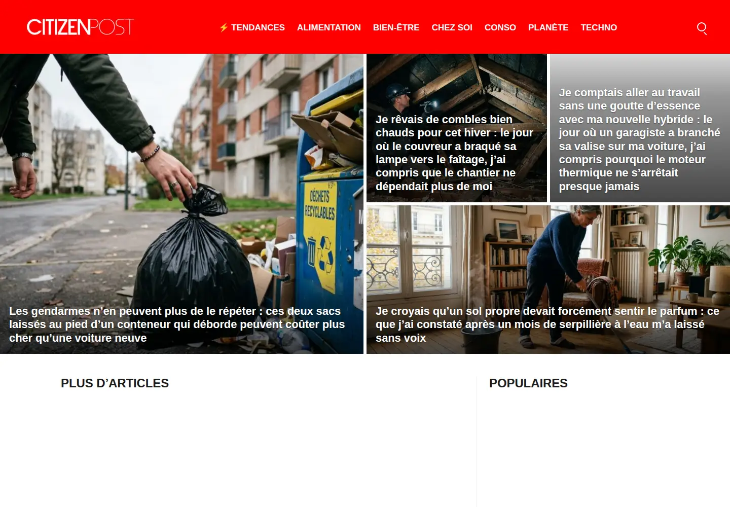 Screenshot of citizenpost.fr