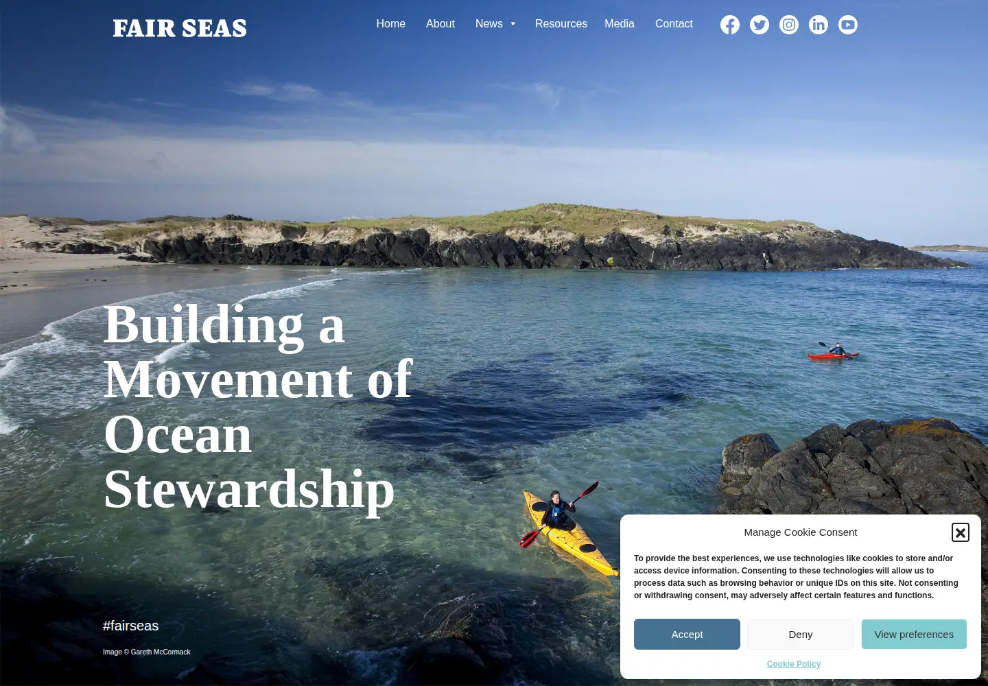 Screenshot of fairseas.ie