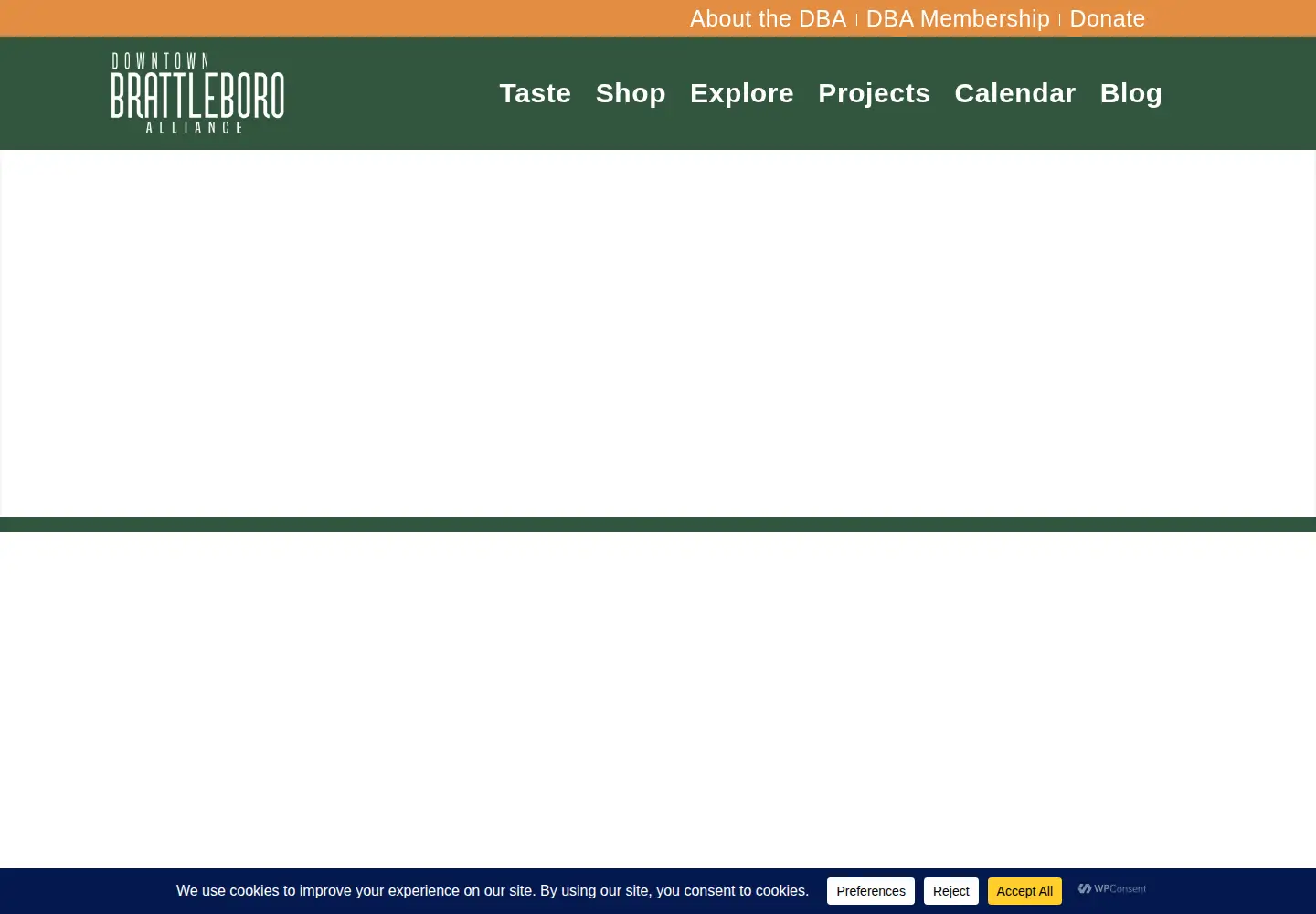 Captured homepage of brattleboro.com in the current scan