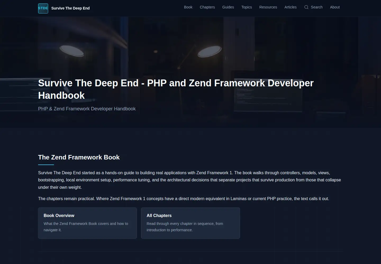 Screenshot of survivethedeepend.com