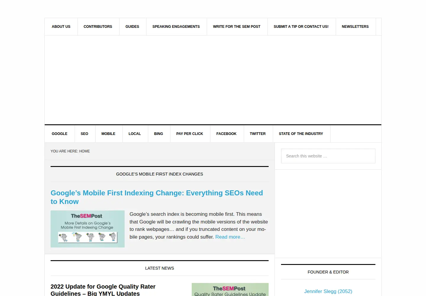 Screenshot of thesempost.com