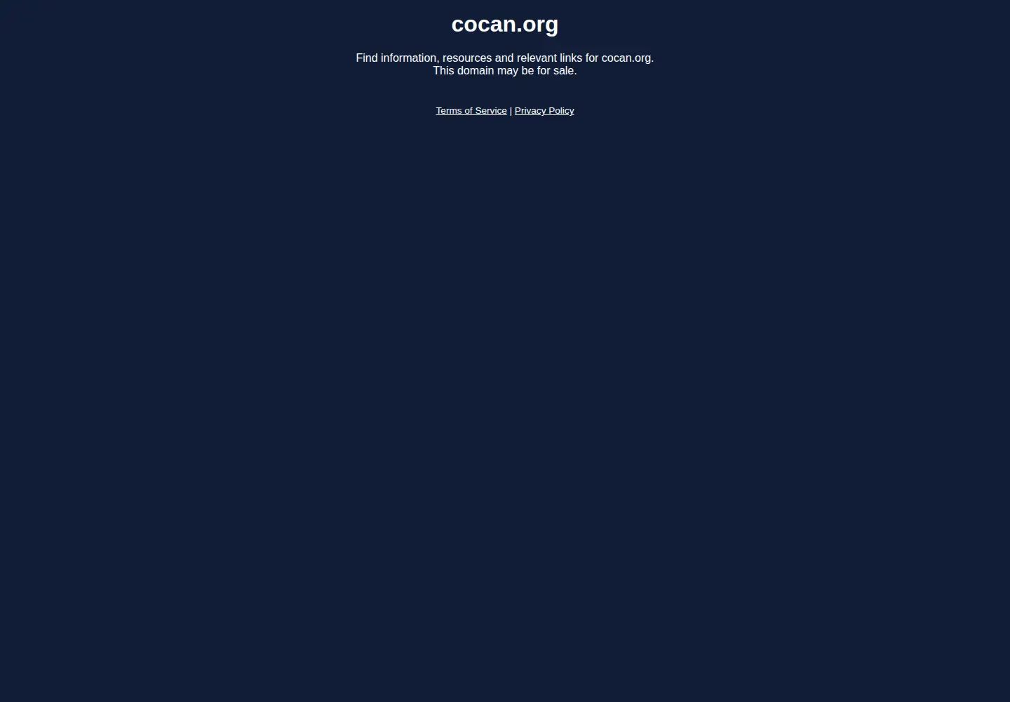Screenshot of cocan.org