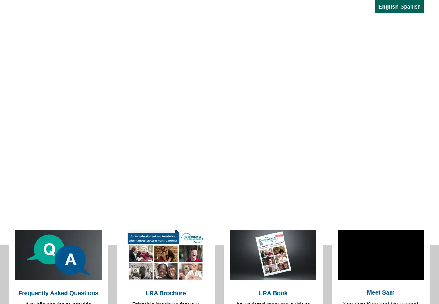 Captured homepage of rethinkingguardianshipnc.org in the current scan
