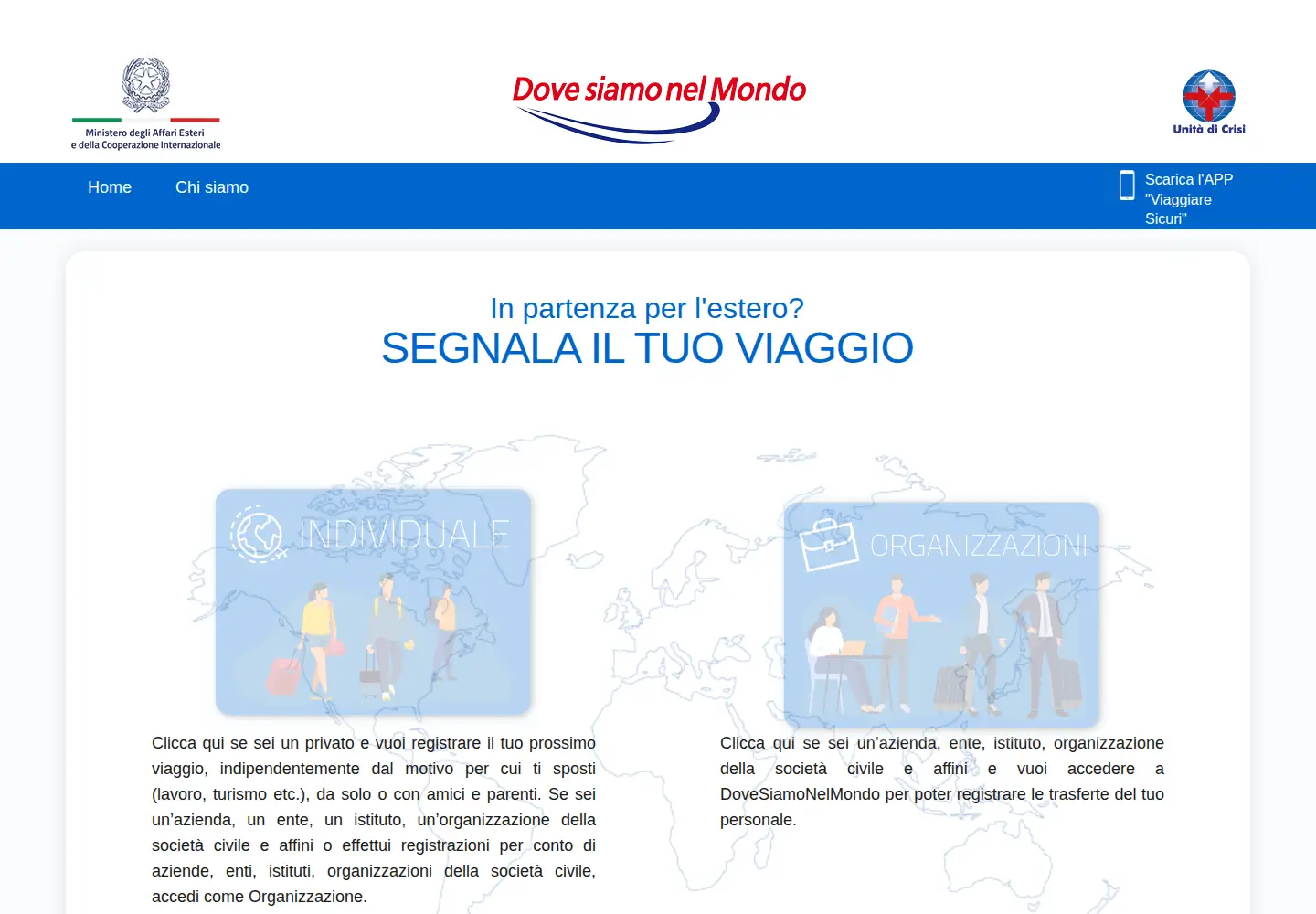 Screenshot of dovesiamonelmondo.it