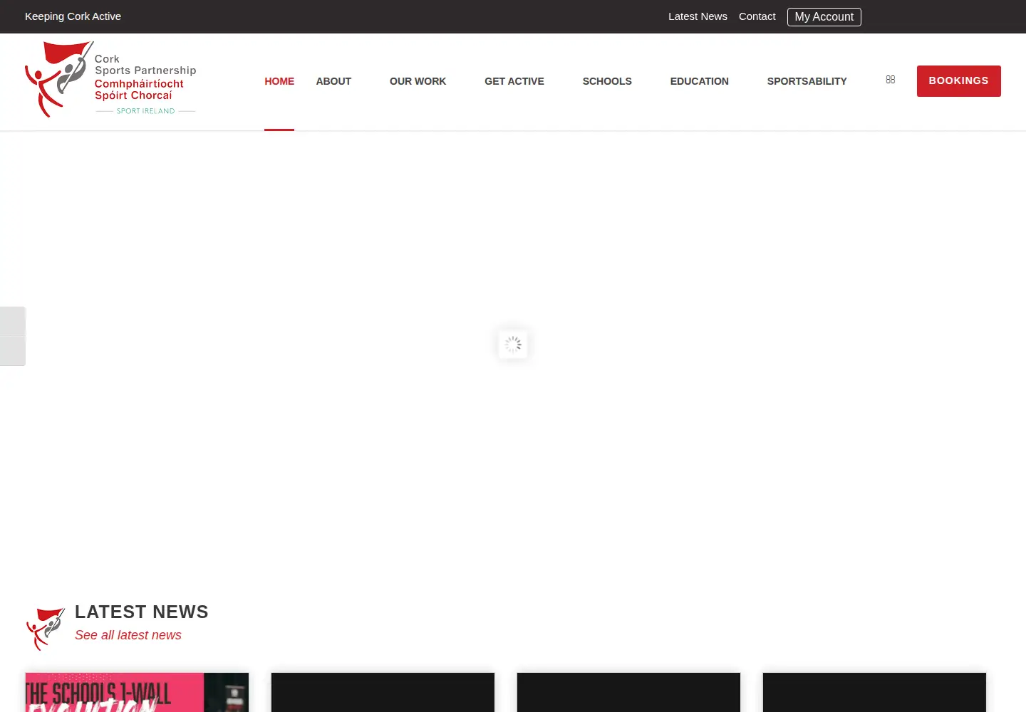 Screenshot of corksports.ie